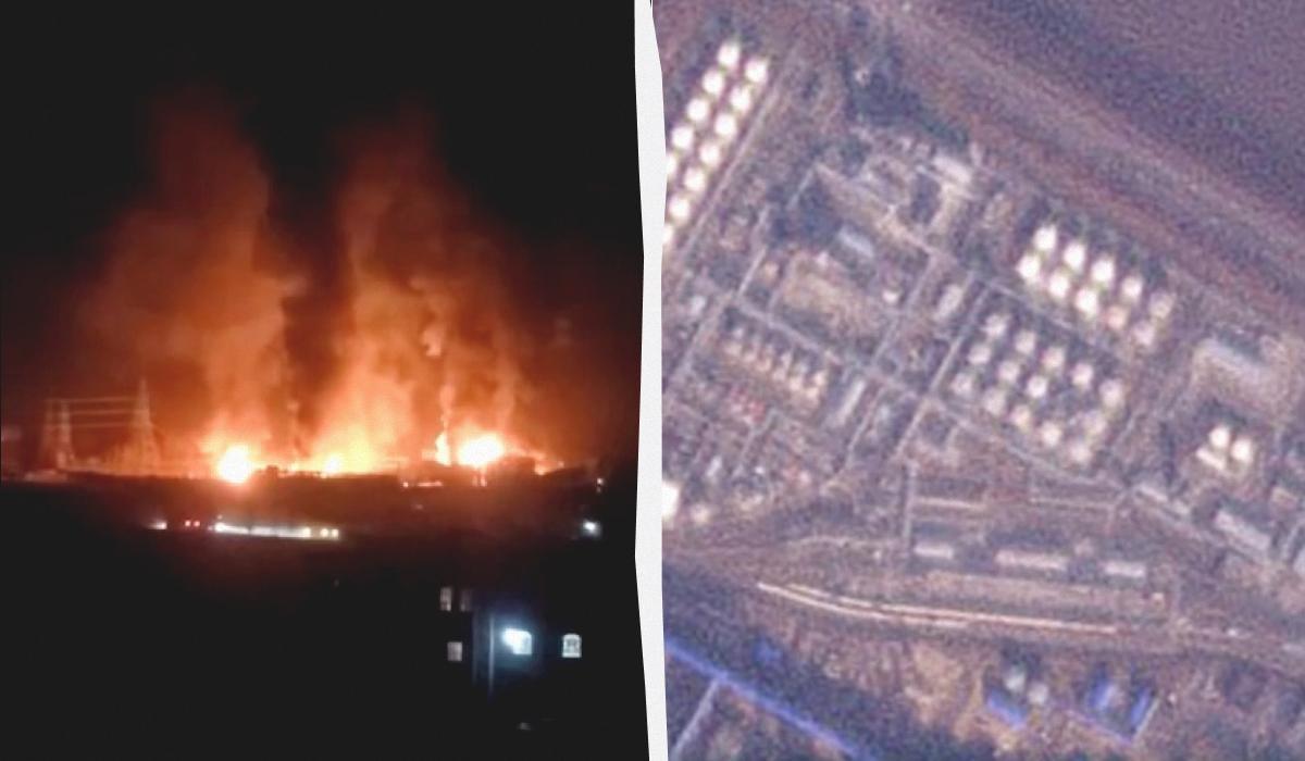 Attack on Novoshakhtinsk Oil Refinery: satellite images of the aftermath have emerged.