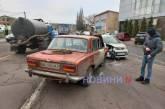 In Mykolaiv, a collision occurred between a Kia and a VAZ vehicle.