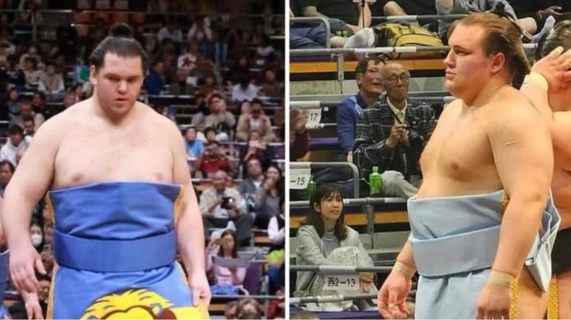 Historic moment: Ukrainian sumo wrestlers triumphed at the tournament in Tokyo.