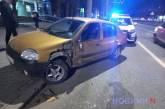 A VAZ crashed into a parked Renault near a hotel in central Mykolaiv, and the driver fled the scene.