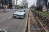 In the center of Mykolaiv, a woman was struck by a BMW while crossing the street.